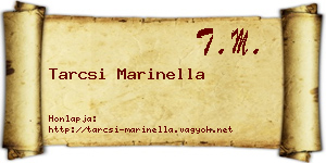 Tarcsi Marinella névjegykártya