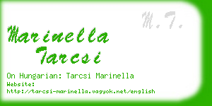 marinella tarcsi business card